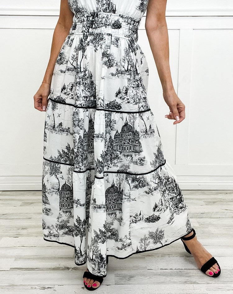 Kjole for kvinner | Klassisk Toile Maxi