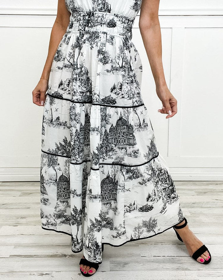 Kjole for kvinner | Klassisk Toile Maxi