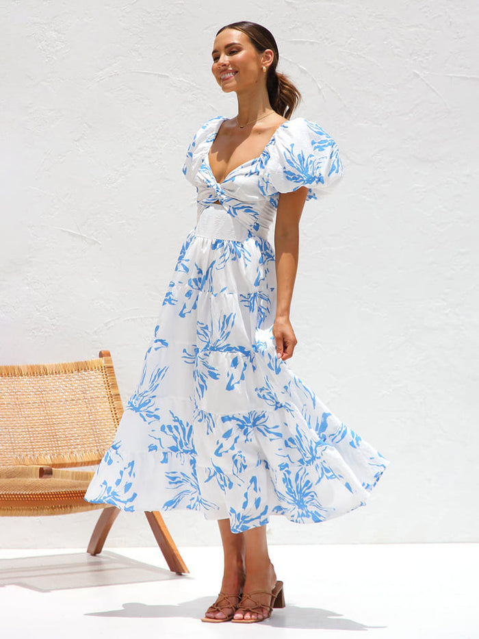 Dame Midi Sommerkjole | Casual