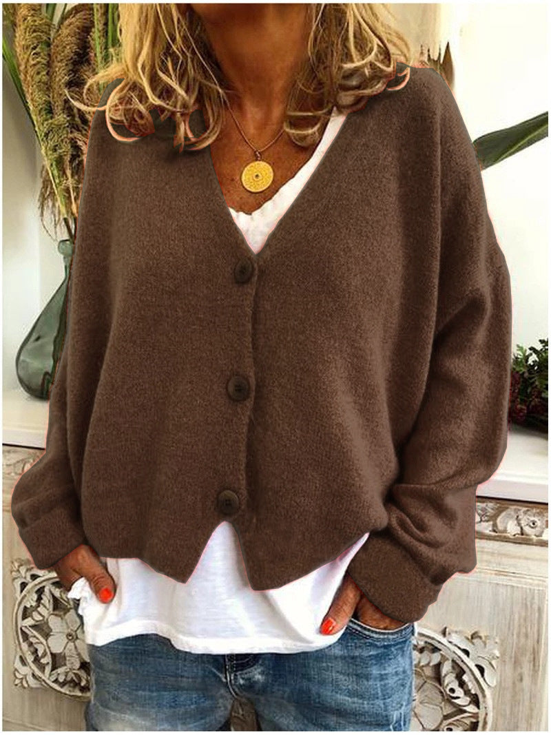 Dame Cardigan | V-Hals Med Knapper