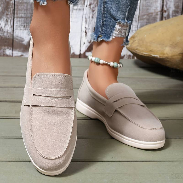 Dame Loafers med Rund Tupp og Myk Såle til Daglig Bruk