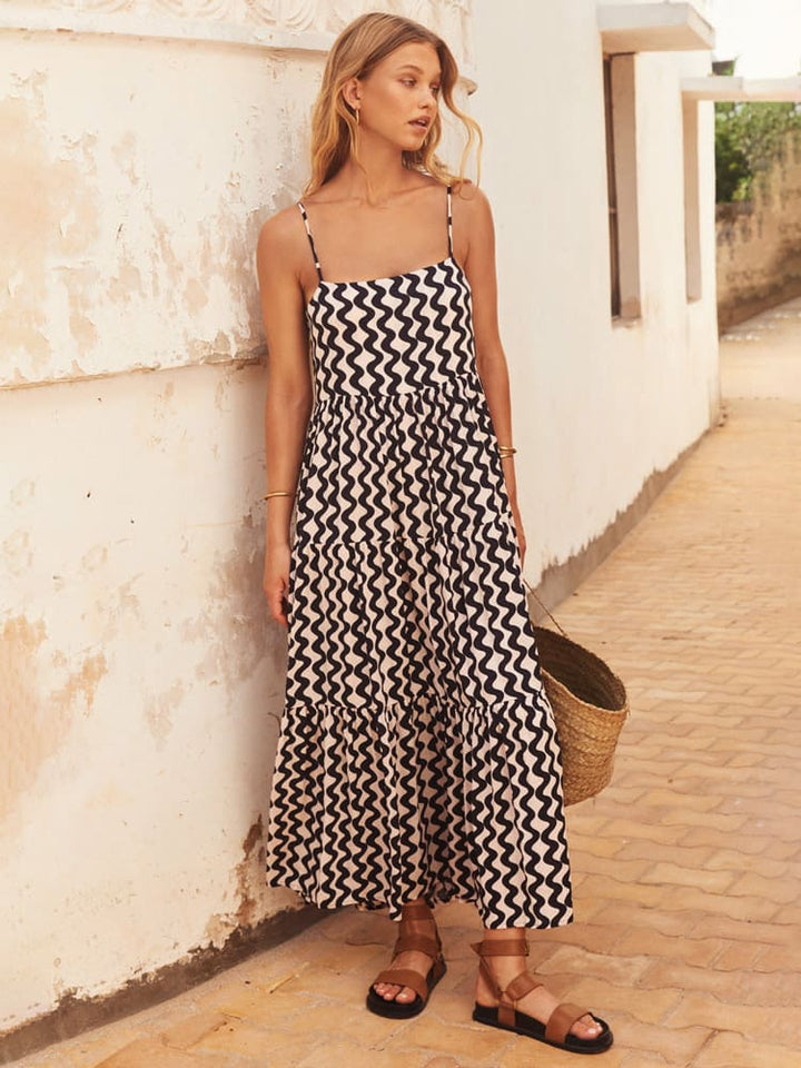 Kvinne Boho Sommerkjole | Midi