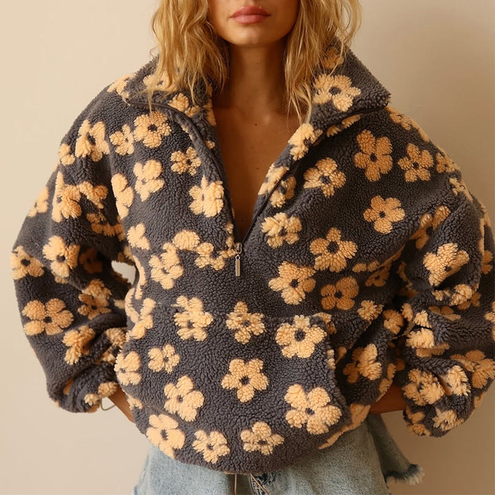 Kvinnegenser | Blomstrete Quarter Zip