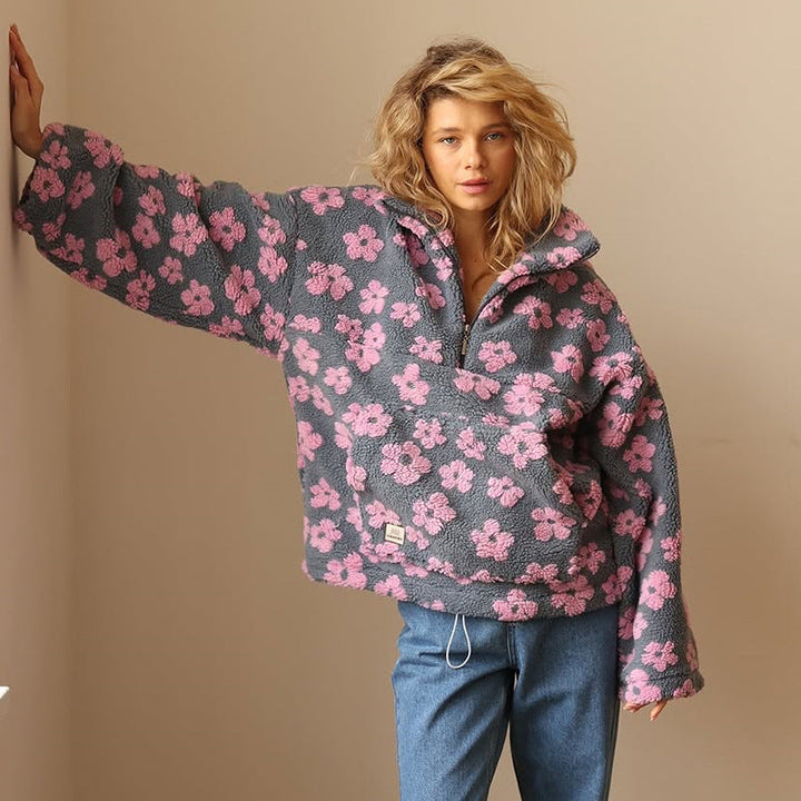 Kvinnegenser | Blomstrete Quarter Zip