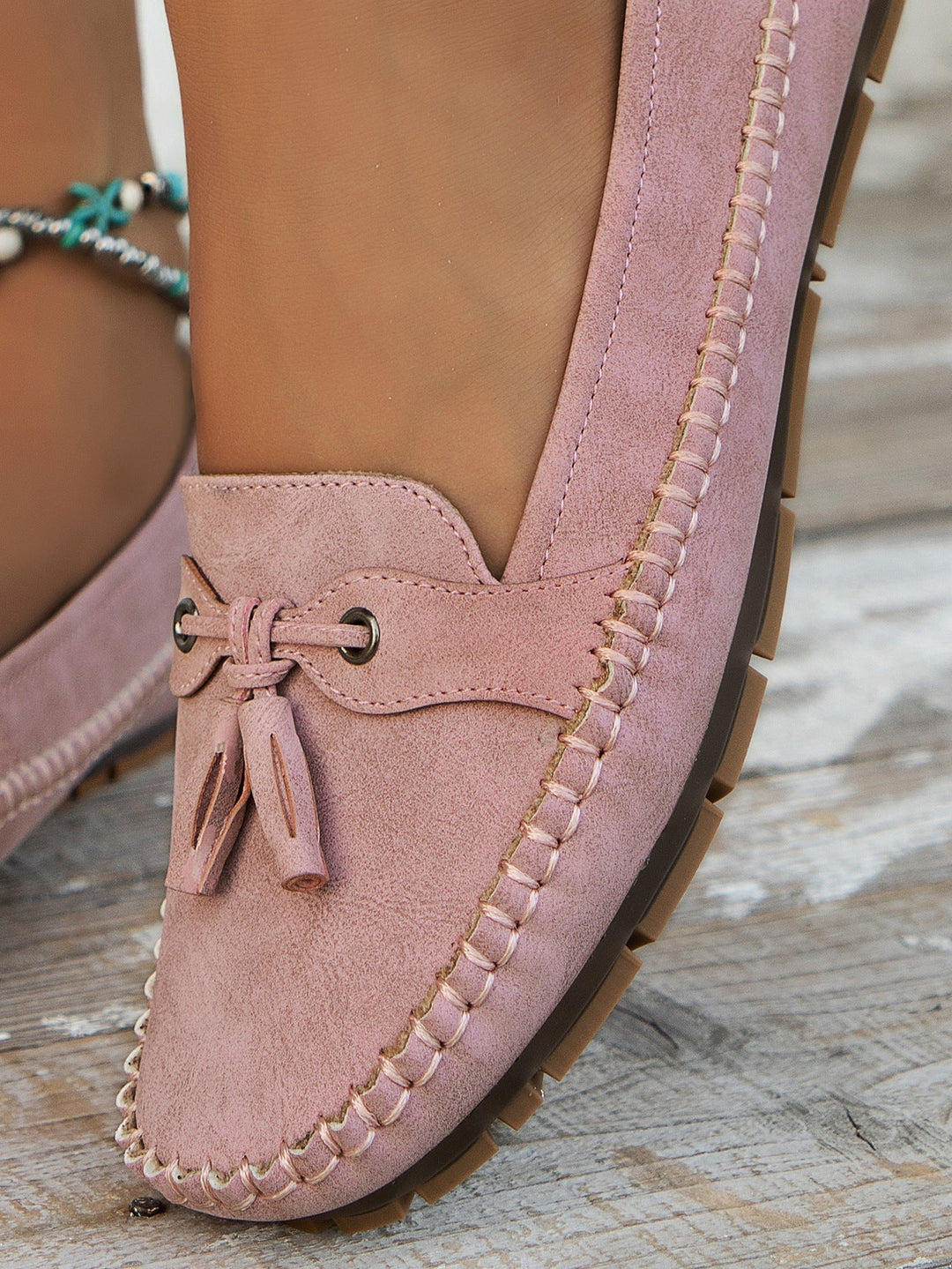 Loafers For Kvinner | Frynse Lukket Tå