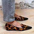 Loafers for kvinner | Dyreprint spiss tå