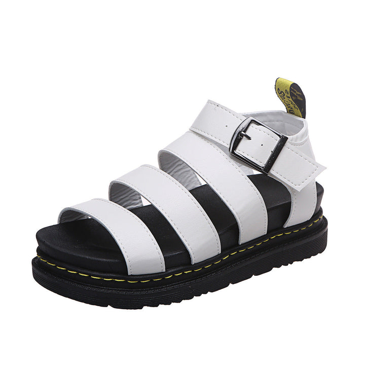 Sandaler for kvinner | Triple Stropp Plattform Ankel Spenne