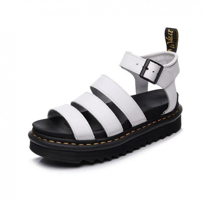 Sandaler for kvinner | Triple Stropp Plattform Ankel Spenne