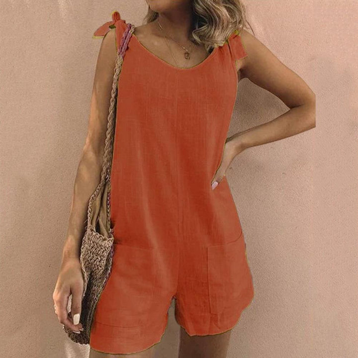 Dame Playsuit | Sløyfe Stropp Lomme
