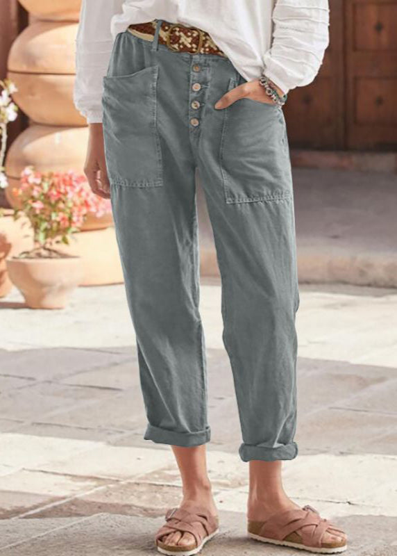 Damebukser | Knappefront Tapered