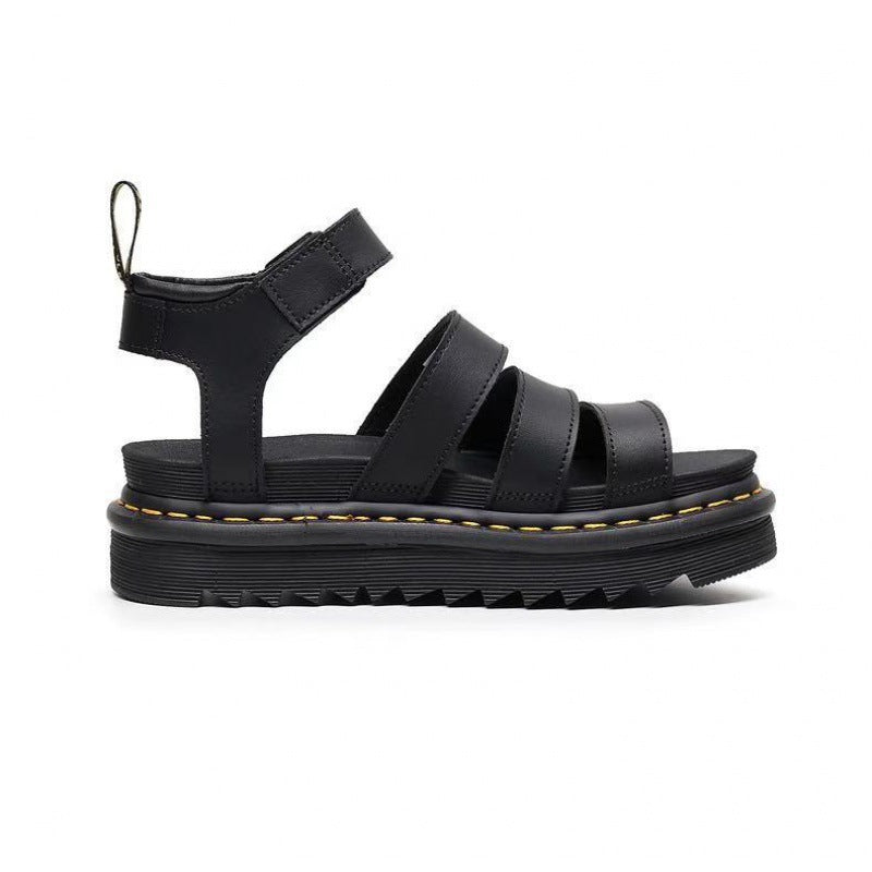 Sandaler for kvinner | Triple Stropp Plattform Ankel Spenne
