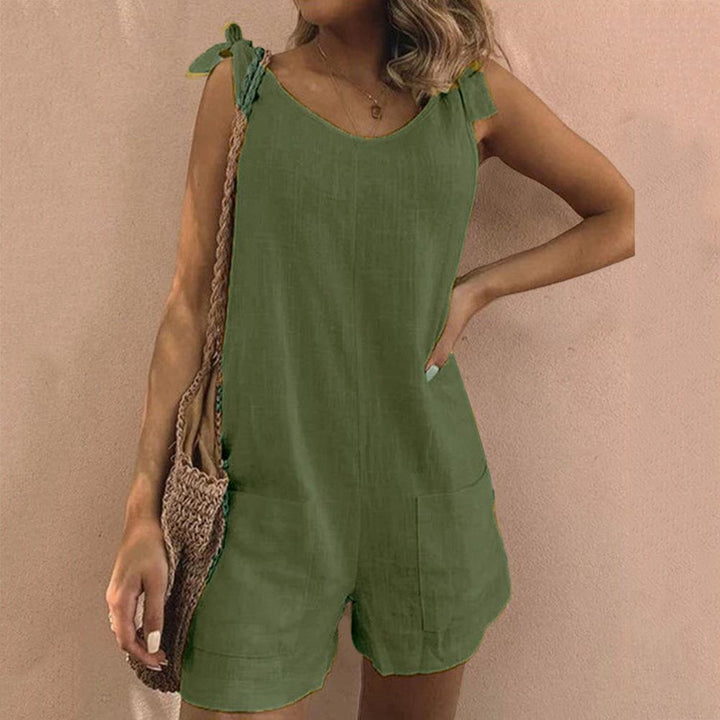 Dame Playsuit | Sløyfe Stropp Lomme
