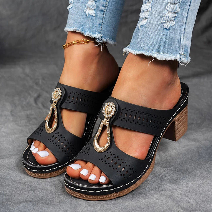 Sandaler for kvinner | Cutout stropp kile sko