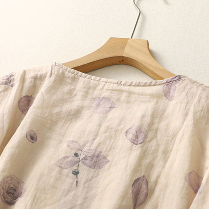 Damebluse | Knappefrontdetalj