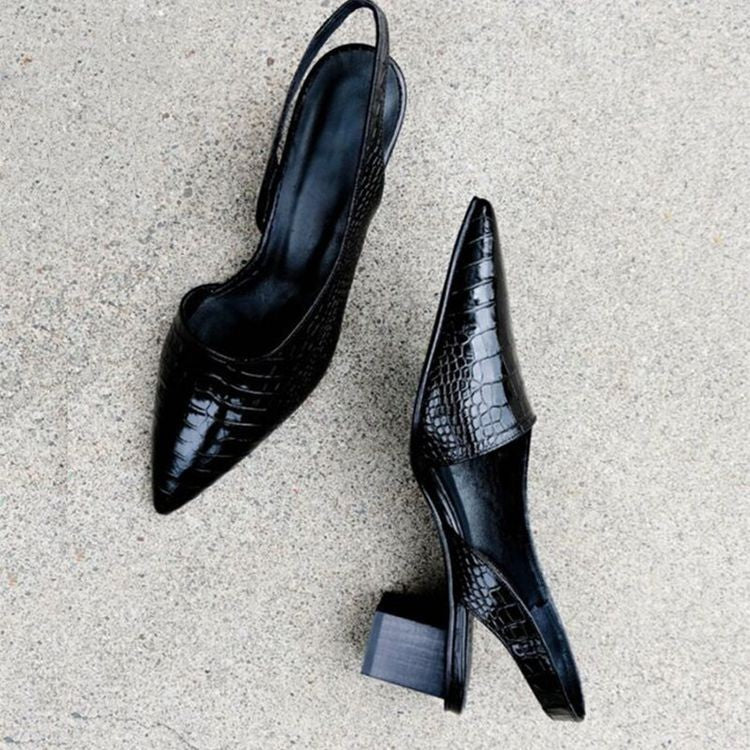 Flats For Women | Spiss Tå Slingback Stil