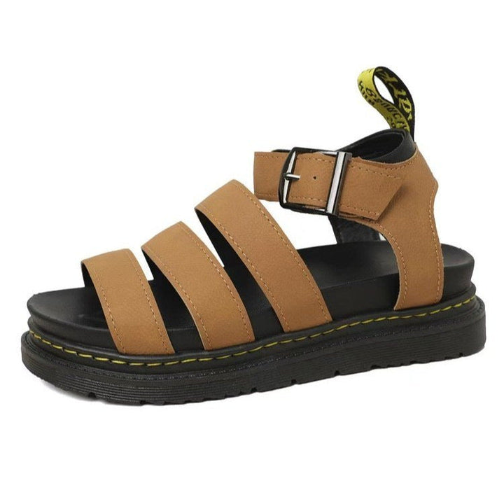 Sandaler for kvinner | Triple Stropp Plattform Ankel Spenne