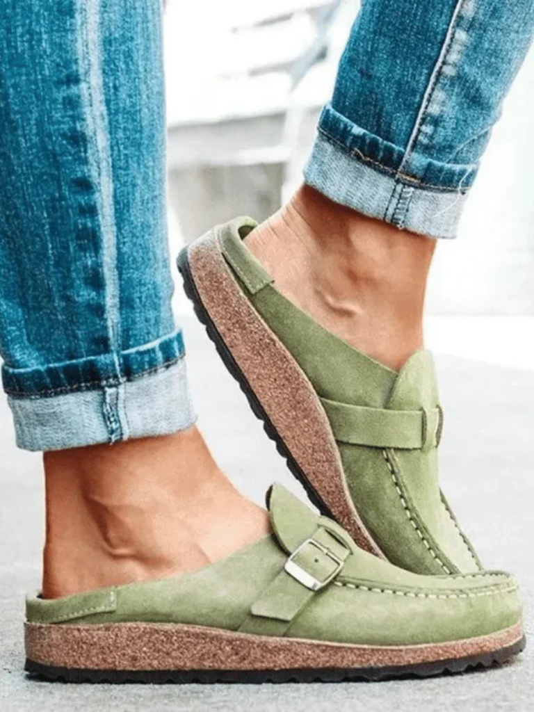 Loafers For Kvinner | Spenne Stropp Lukket Tå