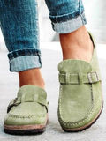 Loafers For Kvinner | Spenne Stropp Lukket Tå
