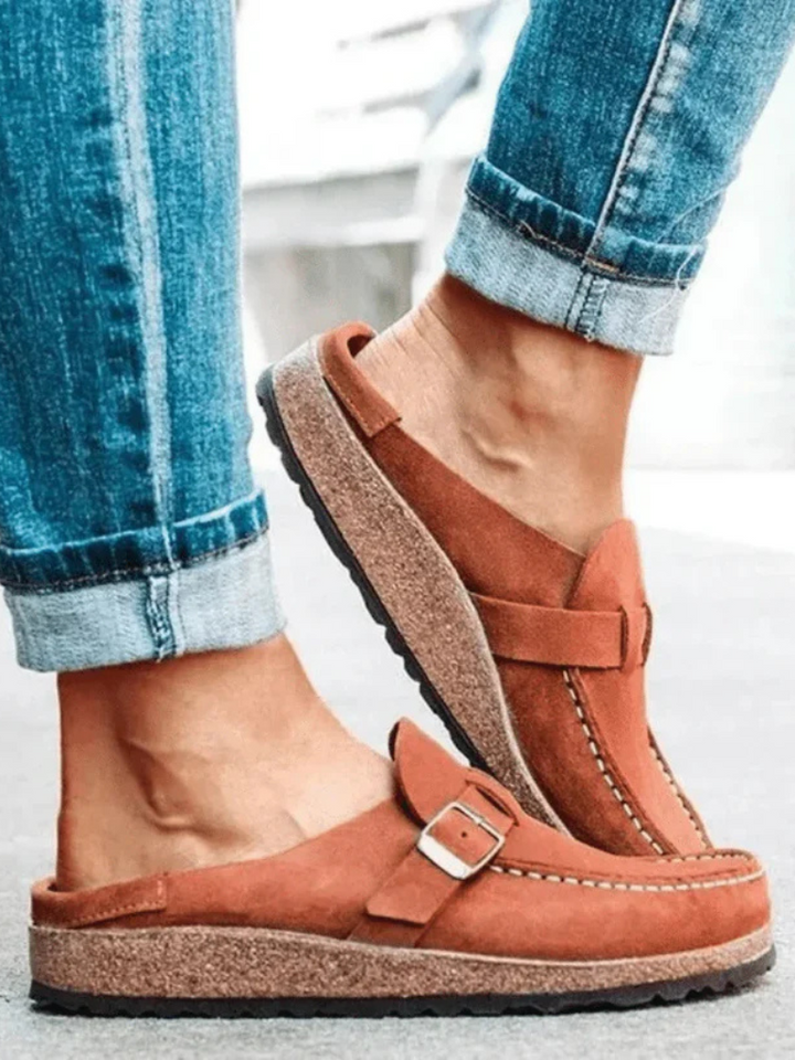 Loafers For Kvinner | Spenne Stropp Lukket Tå