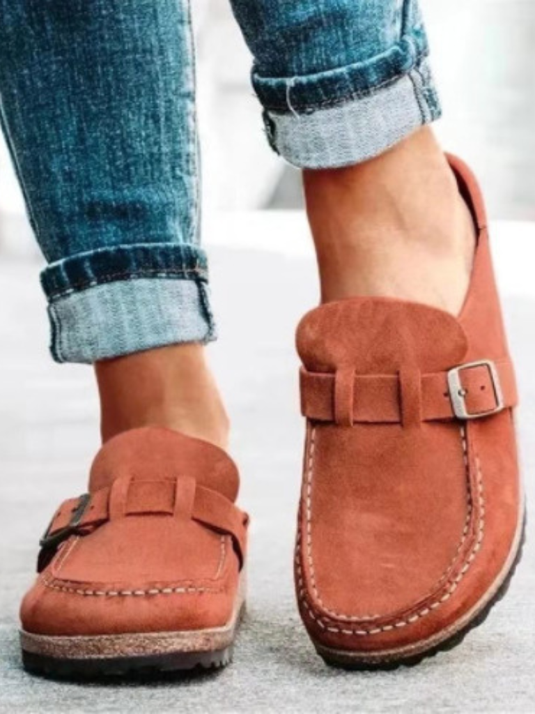 Loafers For Kvinner | Spenne Stropp Lukket Tå