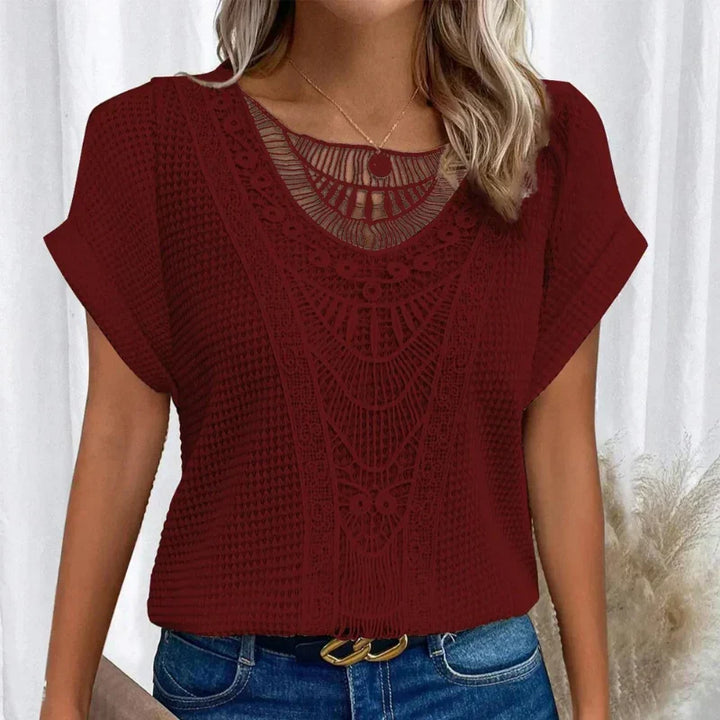 Damebluse | Dekorativ Heklestil