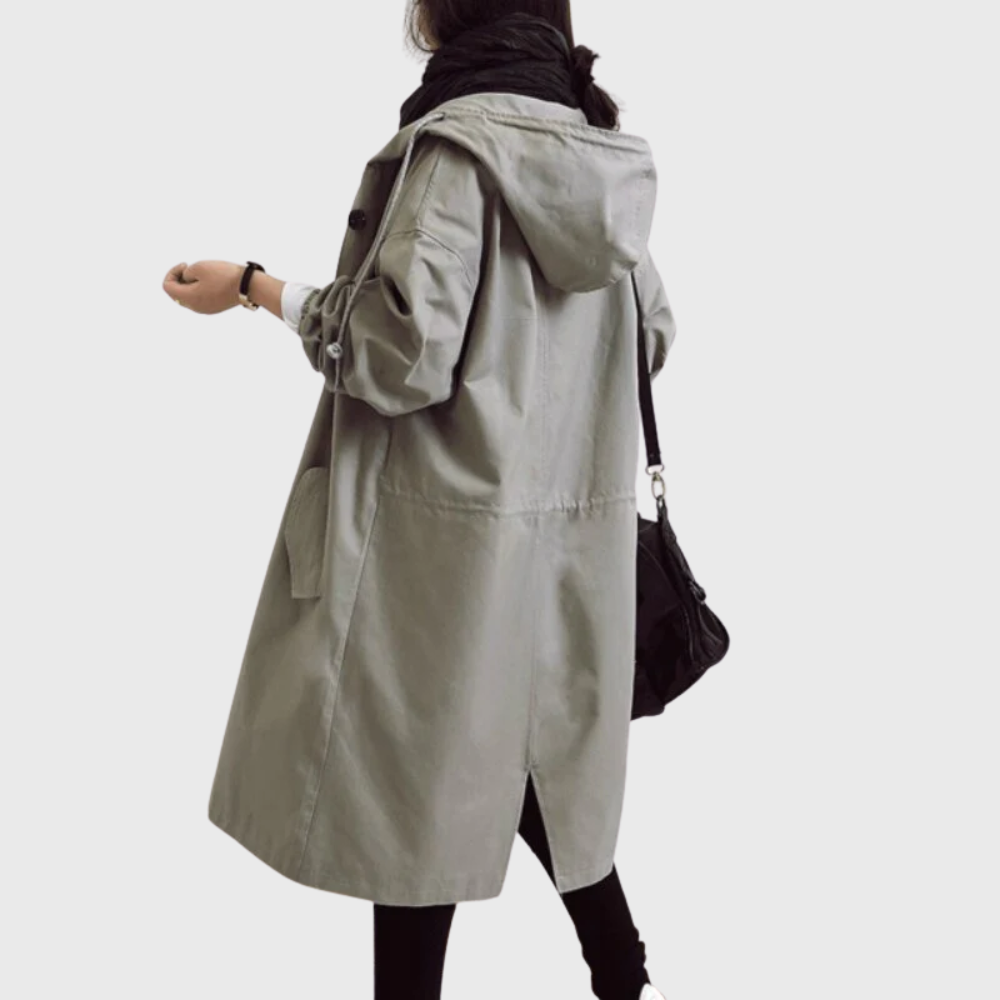 Damefrakk | Trench Langline med hette