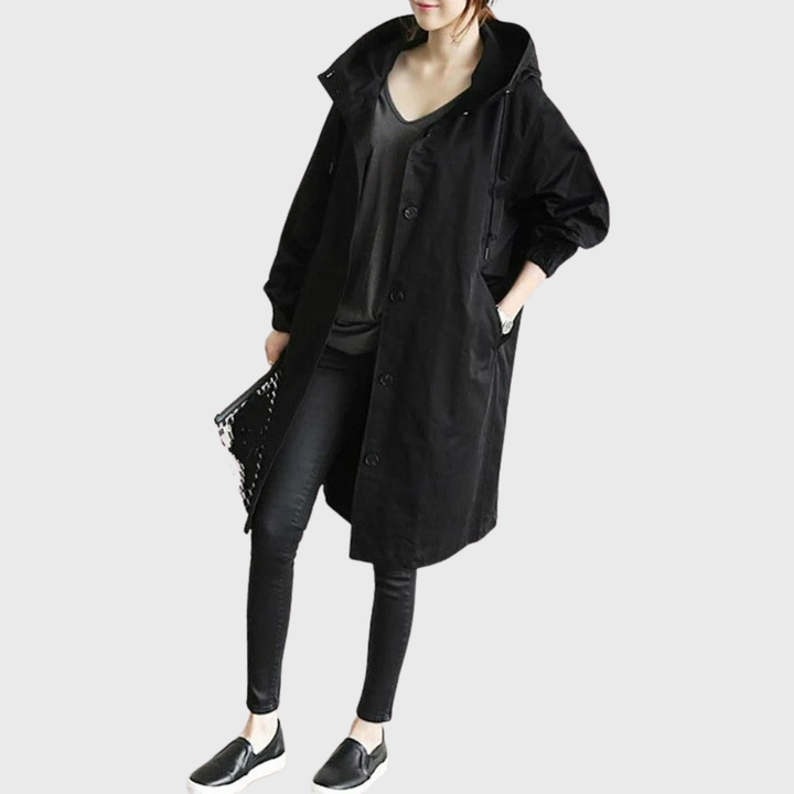 Damefrakk | Trench Langline med hette