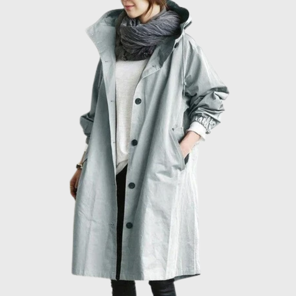 Damefrakk | Trench Langline med hette