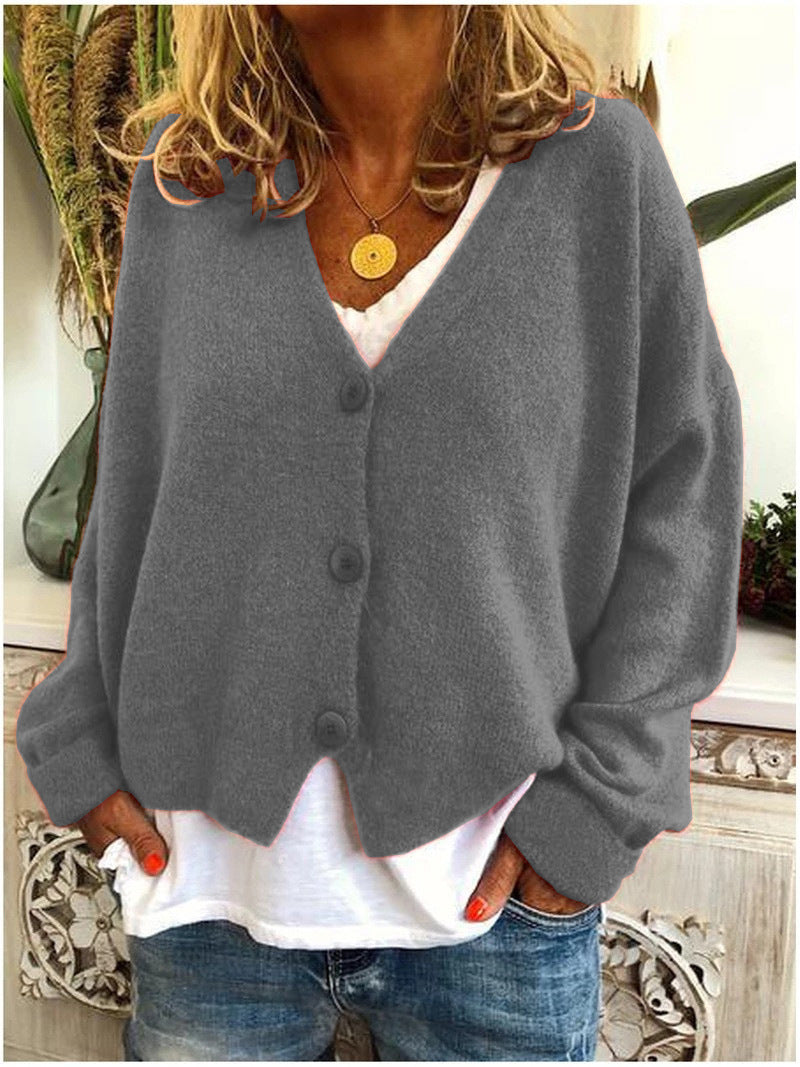 Dame Cardigan | V-Hals Med Knapper