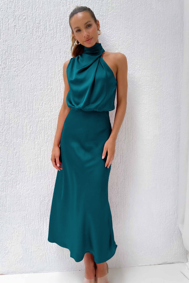 Kvinnenes Kveldsdrakt | Halterneck Maxi
