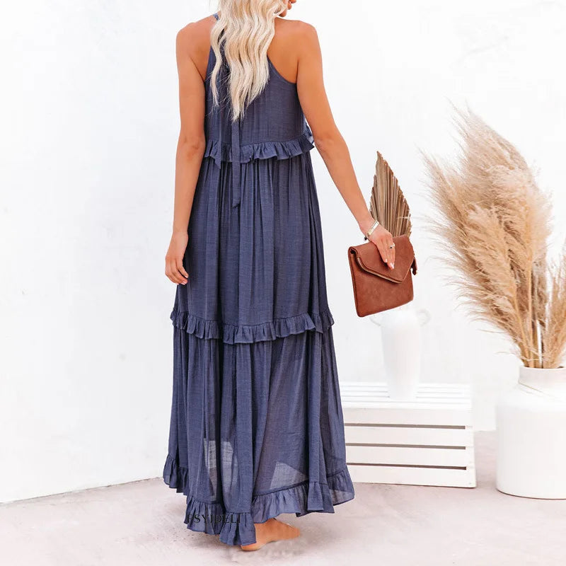 Kjole for kvinner | Lagdelt design maxi