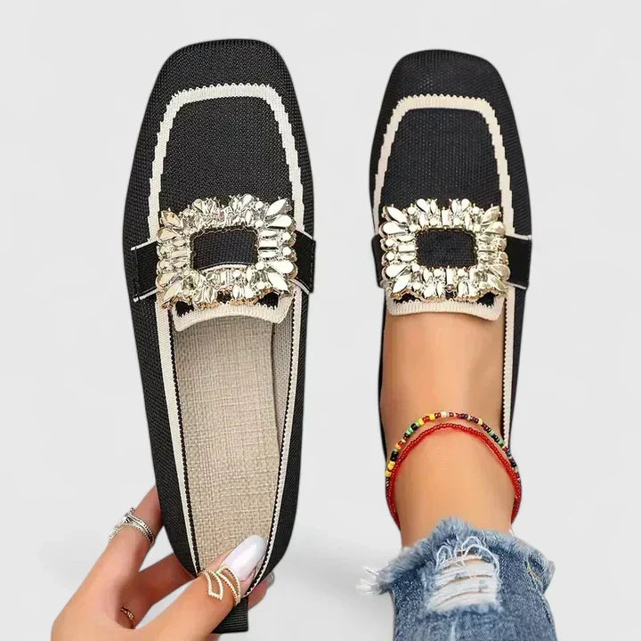 Loafers For Women | Firkantet Tå Dekorativ Stropp