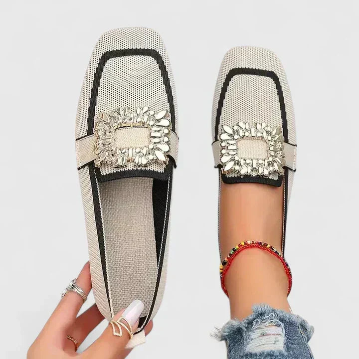 Loafers For Women | Firkantet Tå Dekorativ Stropp