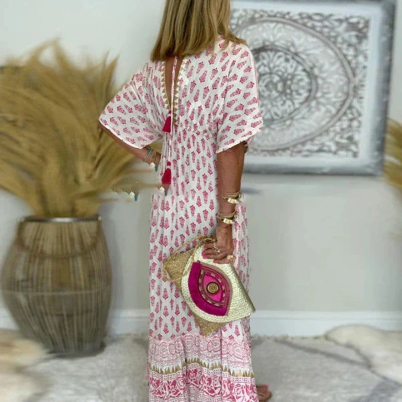 Kjole for kvinner | Boho Print Maxi