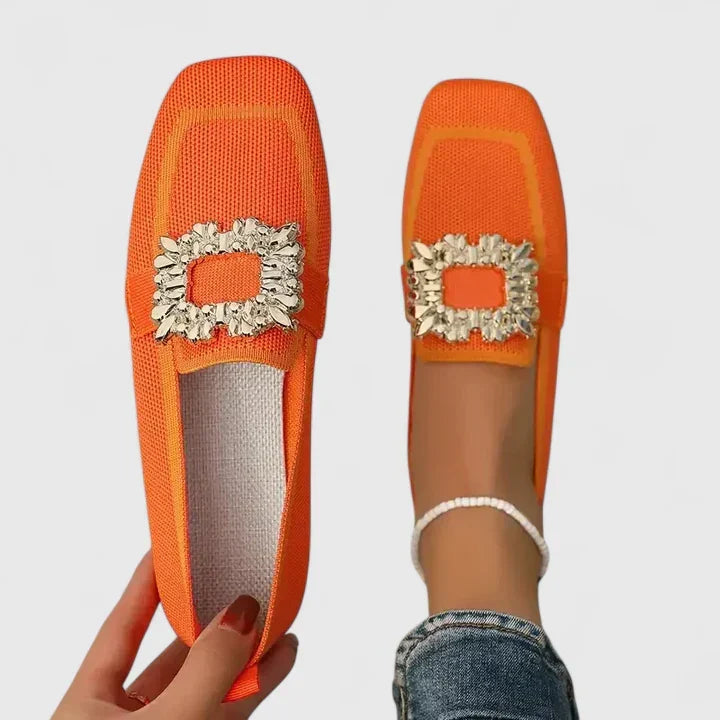 Loafers For Women | Firkantet Tå Dekorativ Stropp