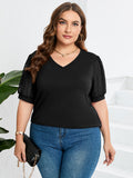 Damebluse | V-formet Utringning