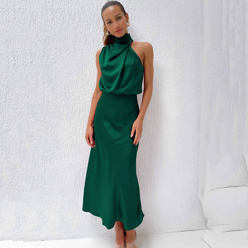 Kvinnenes Kveldsdrakt | Halterneck Maxi