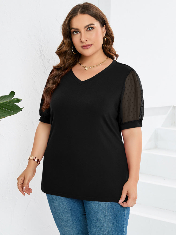 Damebluse | V-formet Utringning