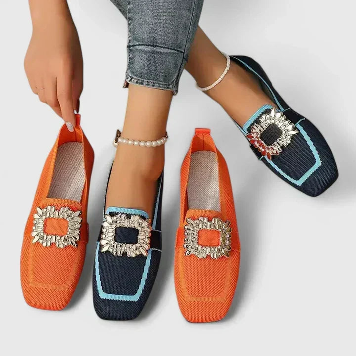 Loafers For Women | Firkantet Tå Dekorativ Stropp