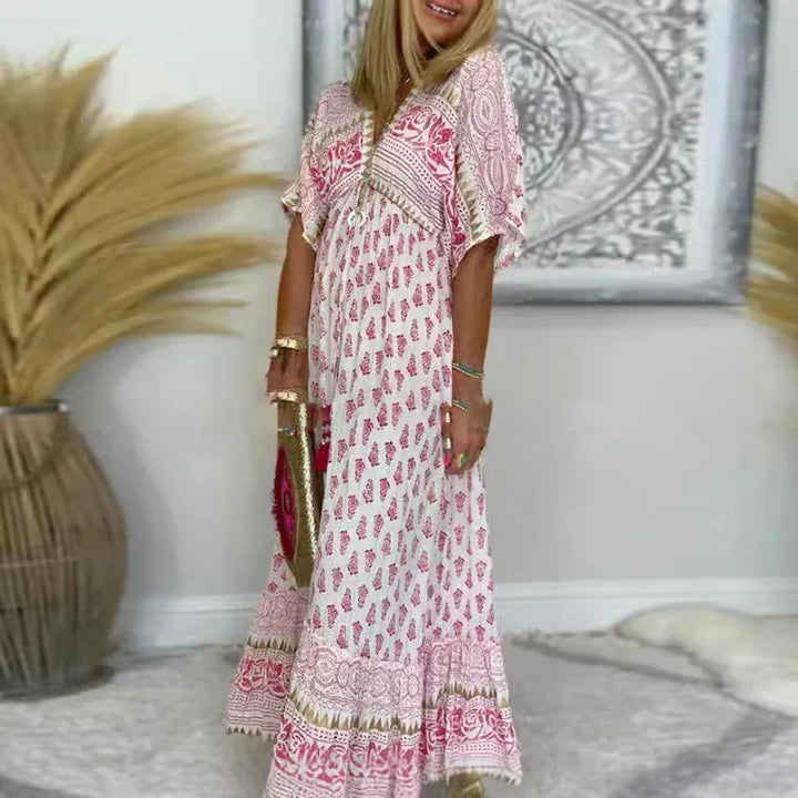 Kjole for kvinner | Boho Print Maxi