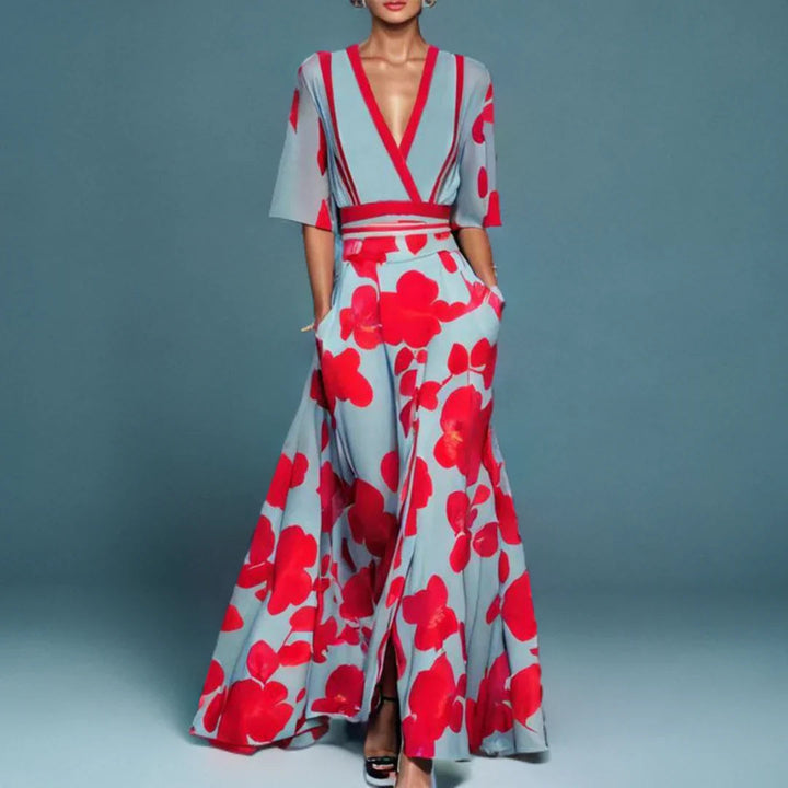 Kjole for kvinner | Blomstrete Wrap Maxi