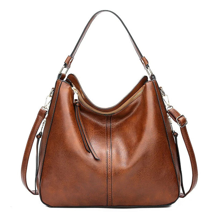Crossbody-veske med Justerbar Rem og Glidelås