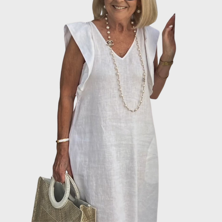 Kvinnens Midi Sundress | Uformell Kappermansjett