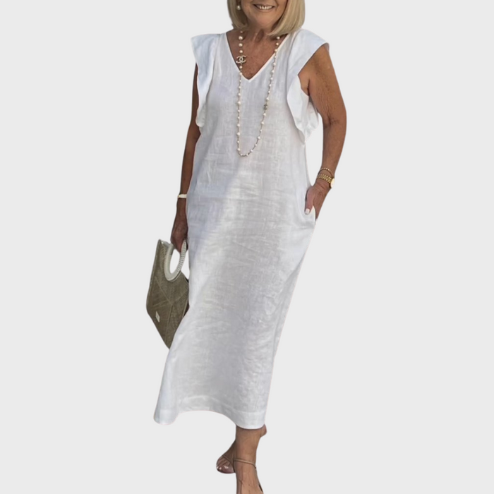 Kvinnens Midi Sundress | Uformell Kappermansjett