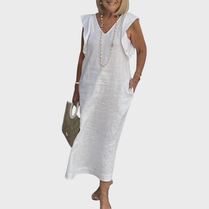 Kvinnens Midi Sundress | Uformell Kappermansjett