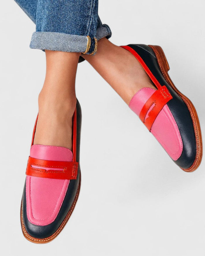 Kvinnelige Komfortable Loafers | Ortopediske Rosa Polstrede