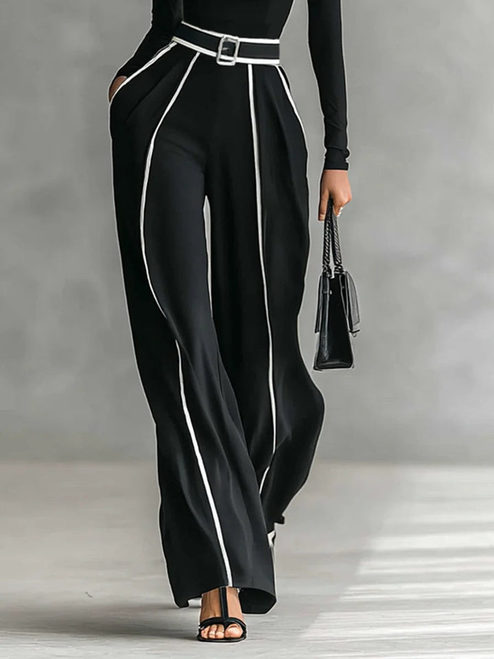 Kvinnes To-dels Sett | Langermet Turtleneck Topp