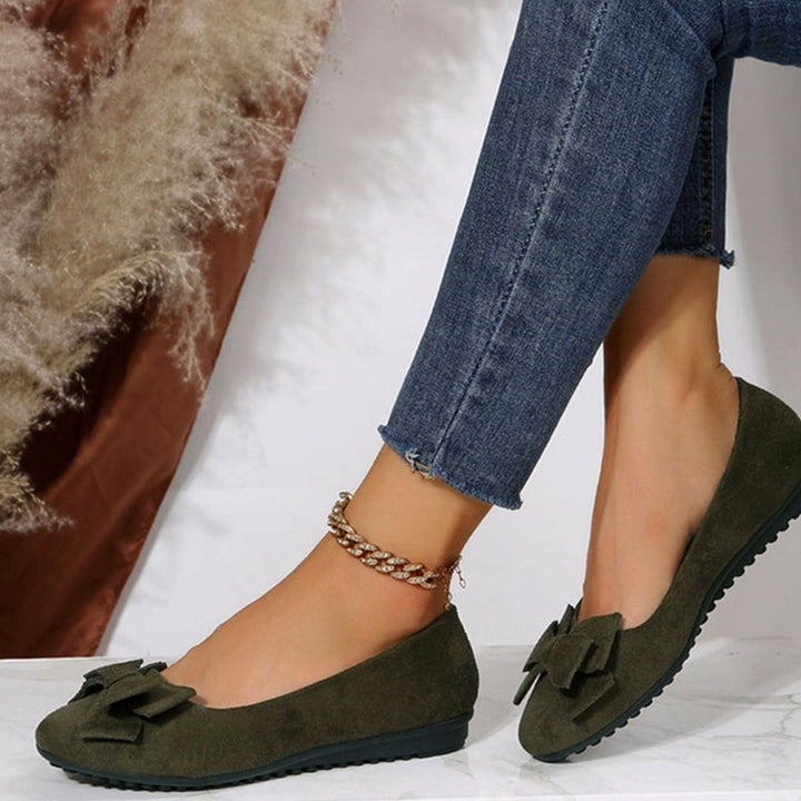 Ashley | Kvinne Orthopediske Slip-On Komfort Sko med Sløyfe i Suede