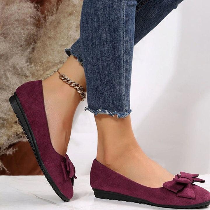 Ashley | Kvinne Orthopediske Slip-On Komfort Sko med Sløyfe i Suede