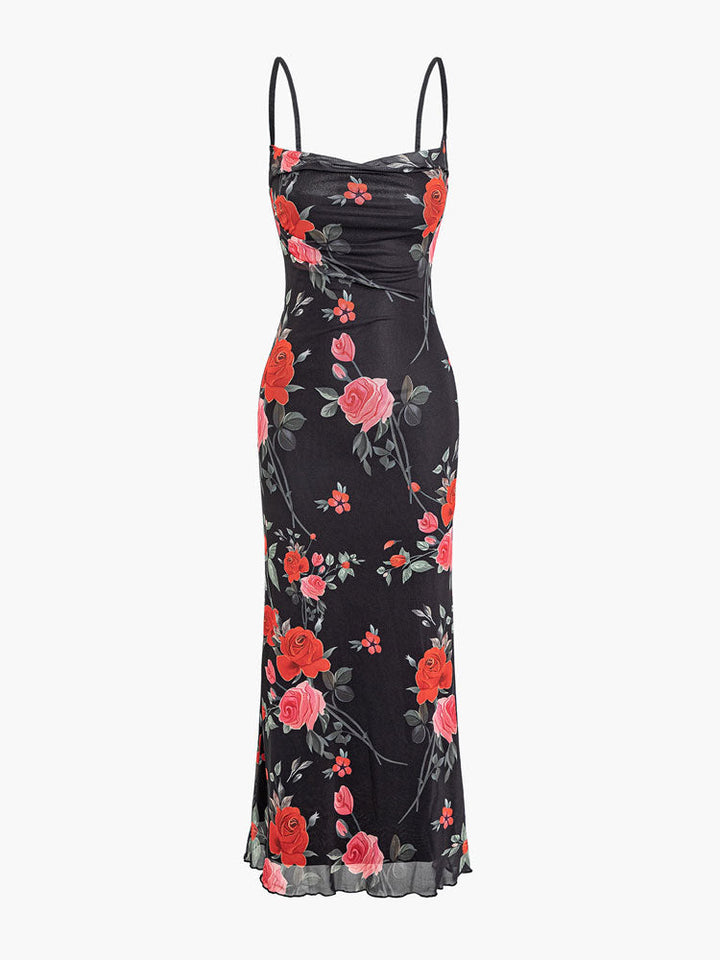Kvinnes Blomster Maxi Kjole | Casual